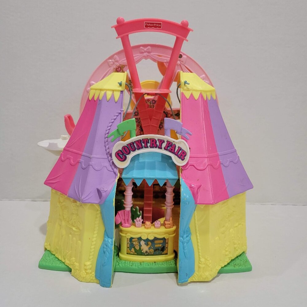 Vintage 2002 Fisher Price Sweet Streets Little People Country Fair Playset